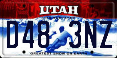 UT license plate D483NZ
