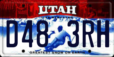 UT license plate D483RH
