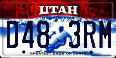 UT license plate D483RM