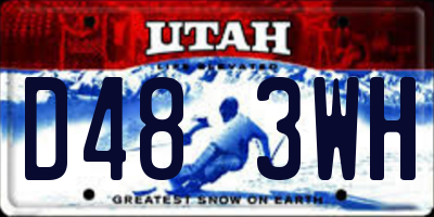 UT license plate D483WH