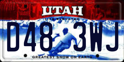 UT license plate D483WJ