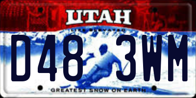 UT license plate D483WM