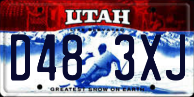 UT license plate D483XJ