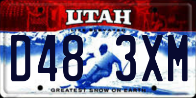UT license plate D483XM