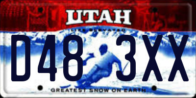 UT license plate D483XX
