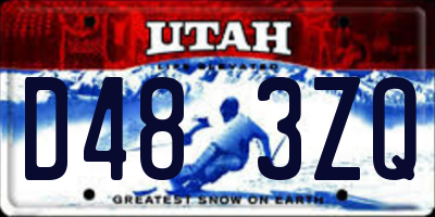 UT license plate D483ZQ