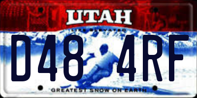 UT license plate D484RF