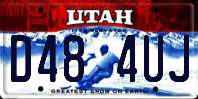 UT license plate D484UJ