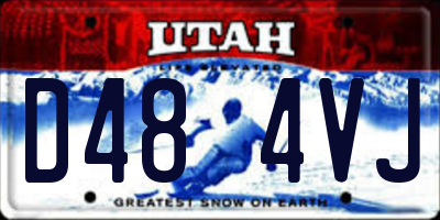 UT license plate D484VJ