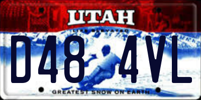 UT license plate D484VL