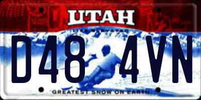 UT license plate D484VN