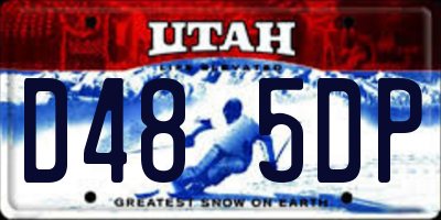 UT license plate D485DP