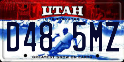 UT license plate D485MZ