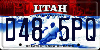 UT license plate D485PQ