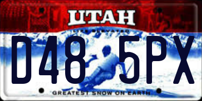 UT license plate D485PX