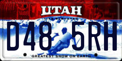 UT license plate D485RH