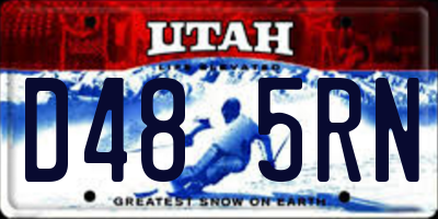 UT license plate D485RN
