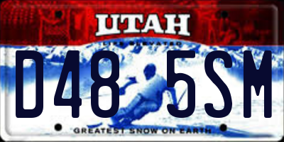 UT license plate D485SM