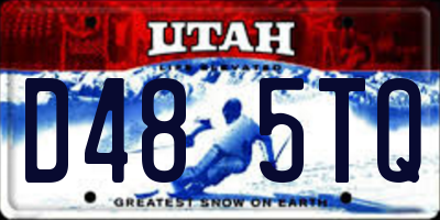 UT license plate D485TQ