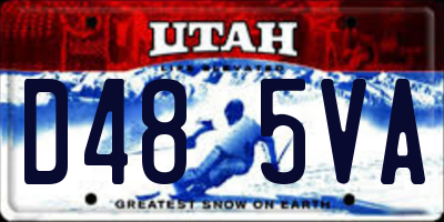 UT license plate D485VA