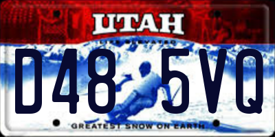 UT license plate D485VQ