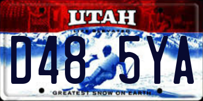 UT license plate D485YA
