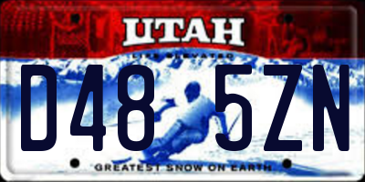 UT license plate D485ZN
