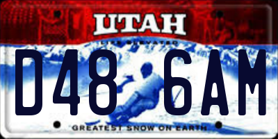 UT license plate D486AM