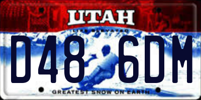 UT license plate D486DM