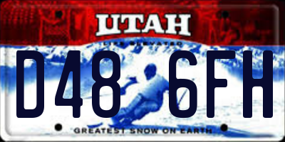 UT license plate D486FH