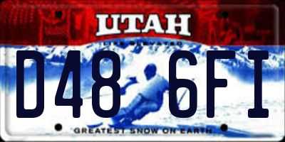 UT license plate D486FI