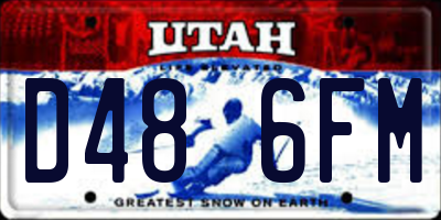 UT license plate D486FM