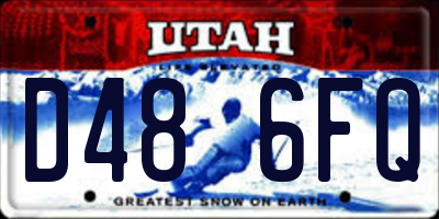 UT license plate D486FQ
