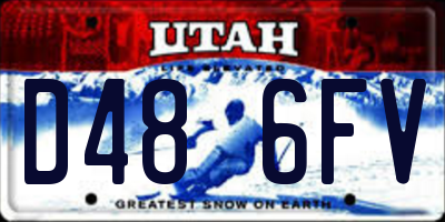 UT license plate D486FV