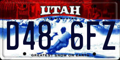 UT license plate D486FZ