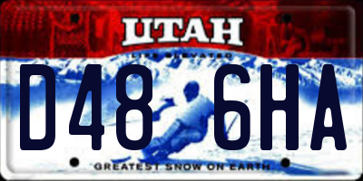 UT license plate D486HA
