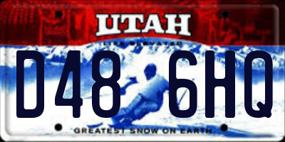 UT license plate D486HQ