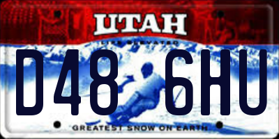 UT license plate D486HU
