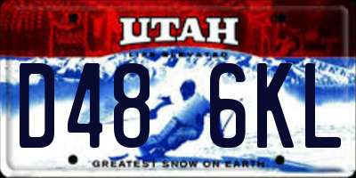 UT license plate D486KL