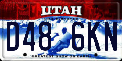 UT license plate D486KN