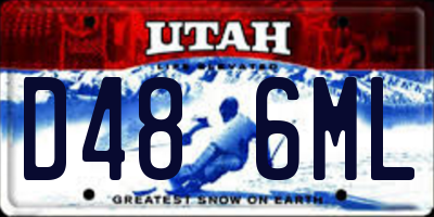 UT license plate D486ML