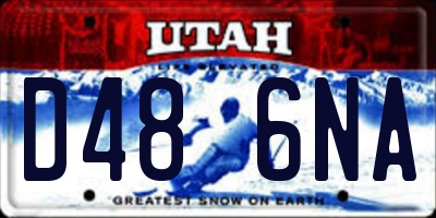 UT license plate D486NA