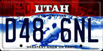 UT license plate D486NL