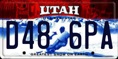 UT license plate D486PA