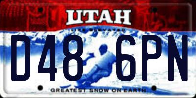 UT license plate D486PN
