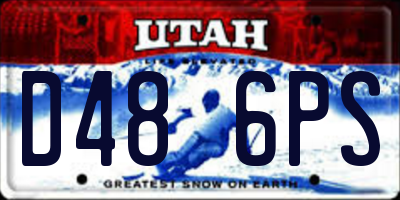 UT license plate D486PS