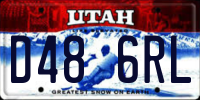 UT license plate D486RL