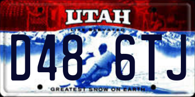 UT license plate D486TJ