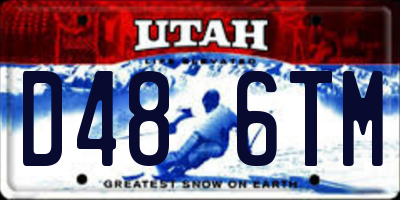 UT license plate D486TM