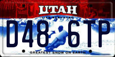 UT license plate D486TP
